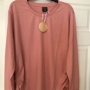 Laila Ali pink cotton top size Large